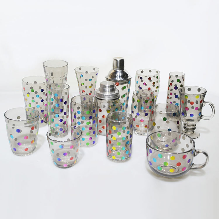 Glass cup set