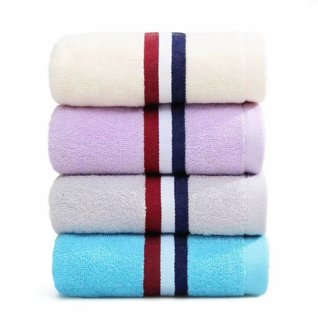 Solid color  satin towel 100% cotton