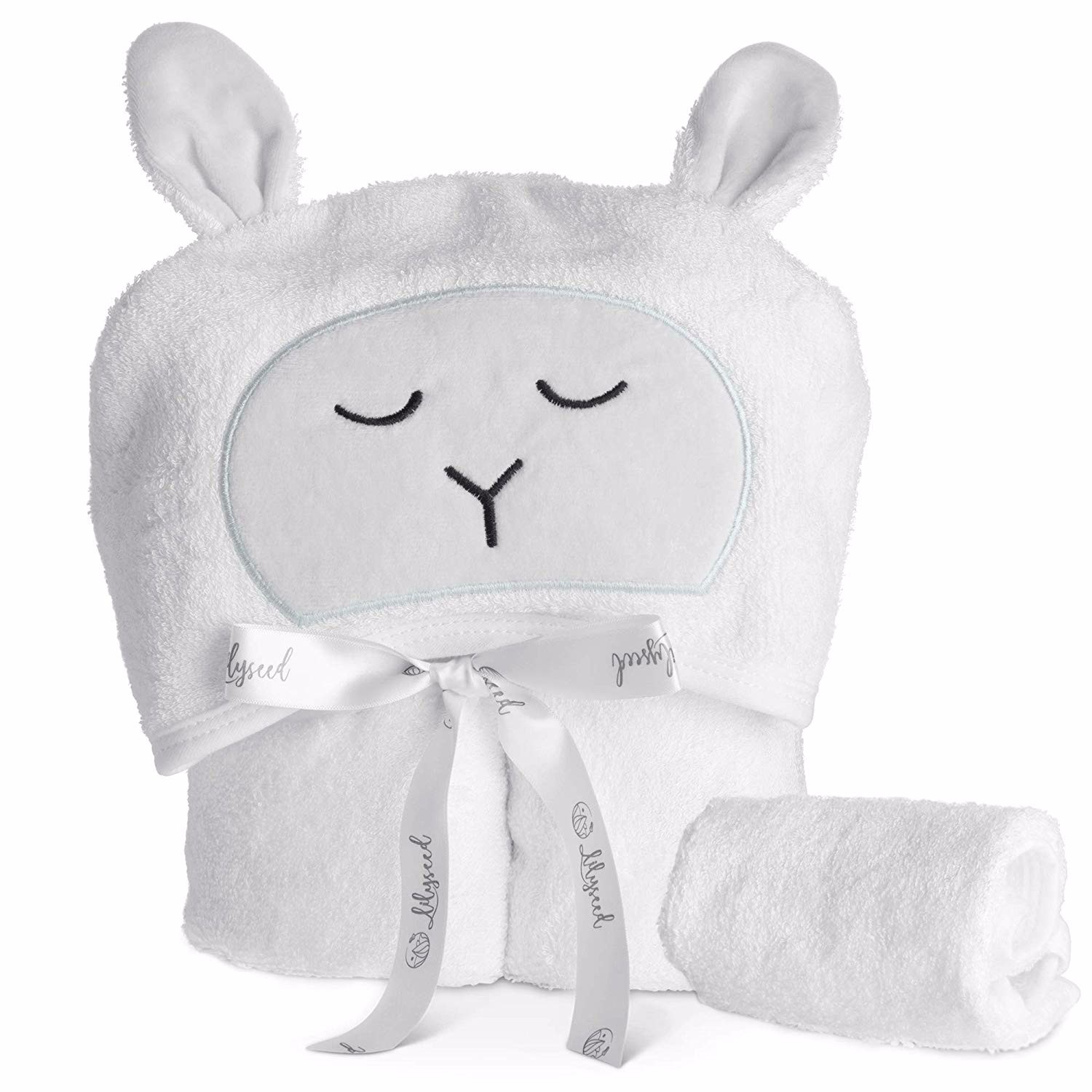 500gsm 100% Premium Baby organic bamboo hooded towel 