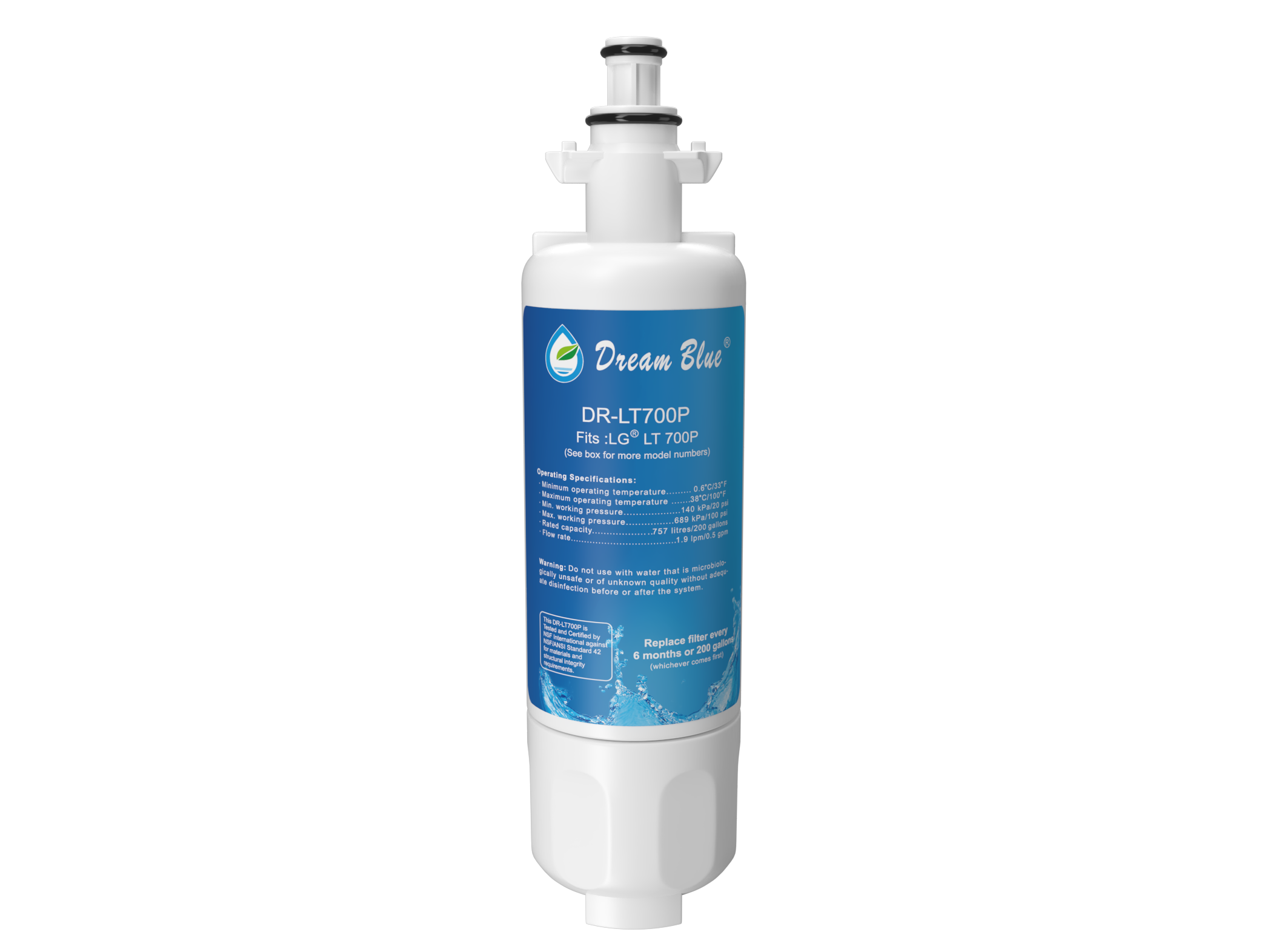 NSF42 ISO9001 Certified Compatible with LG LT700P wholesale refrigerator water filter