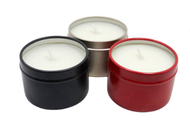 High quality travel scented soy wax tin candle 