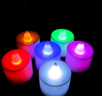 led candles with flickering candle flame 