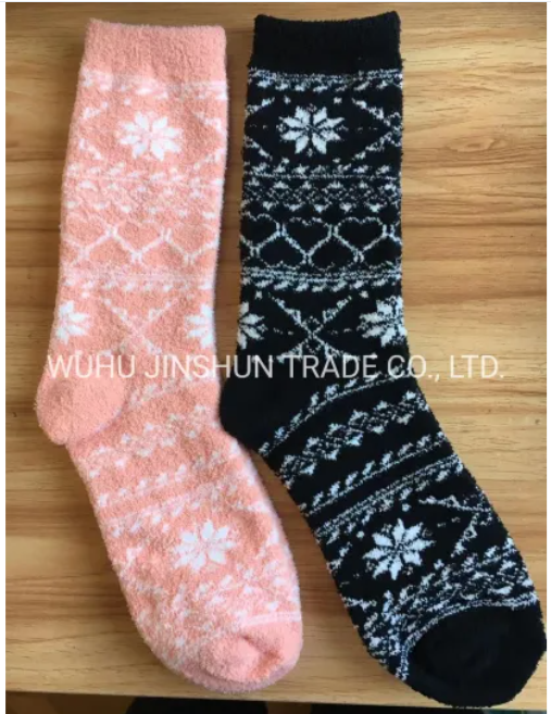 ladies fluffy crew socks