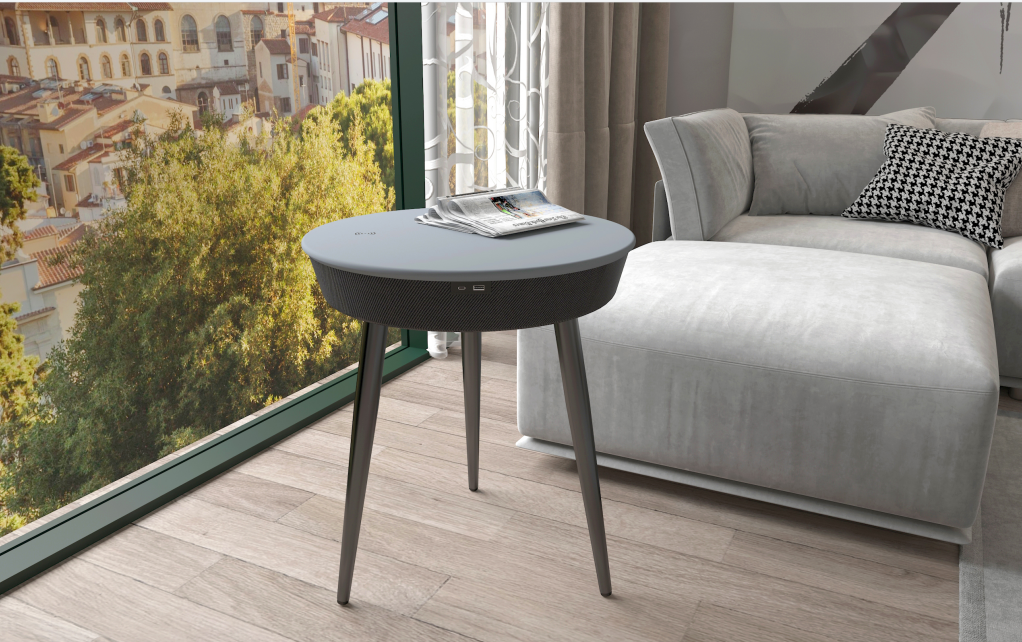 smart coffee table with bluetooth stereo wireless multifunction table