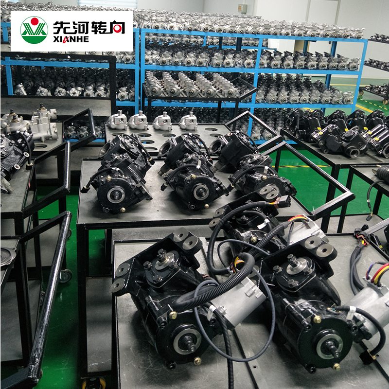 Recirculating ball type electric power-assisted steering gear for forklifts