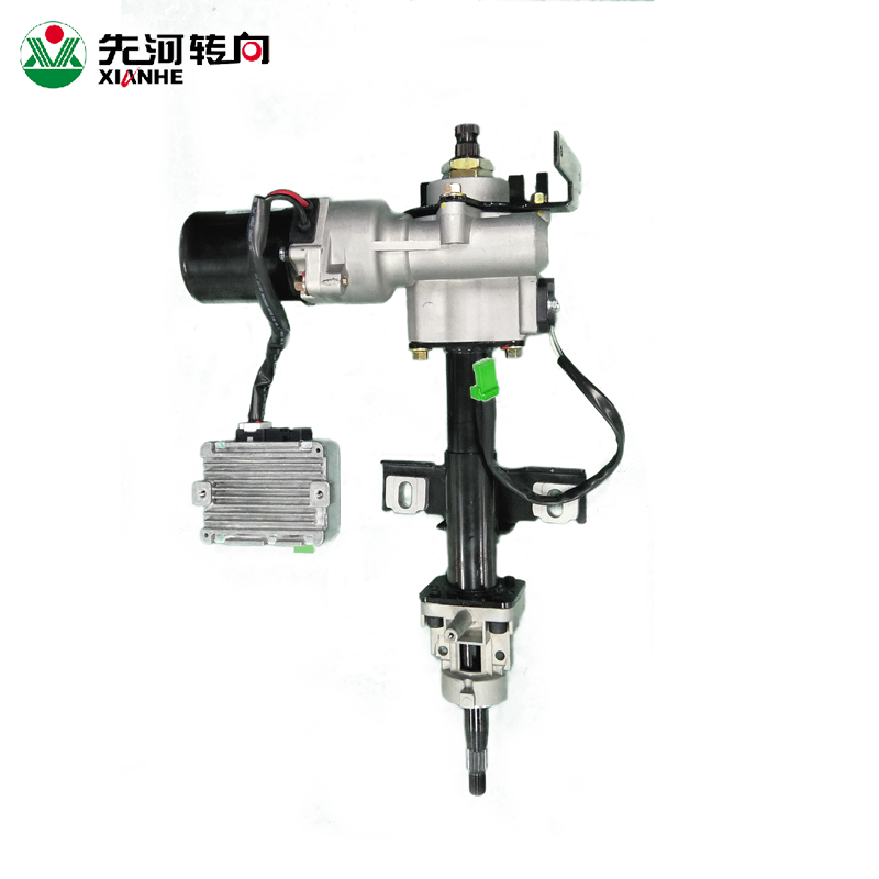 Column type electric steering gear assembly for patrol car