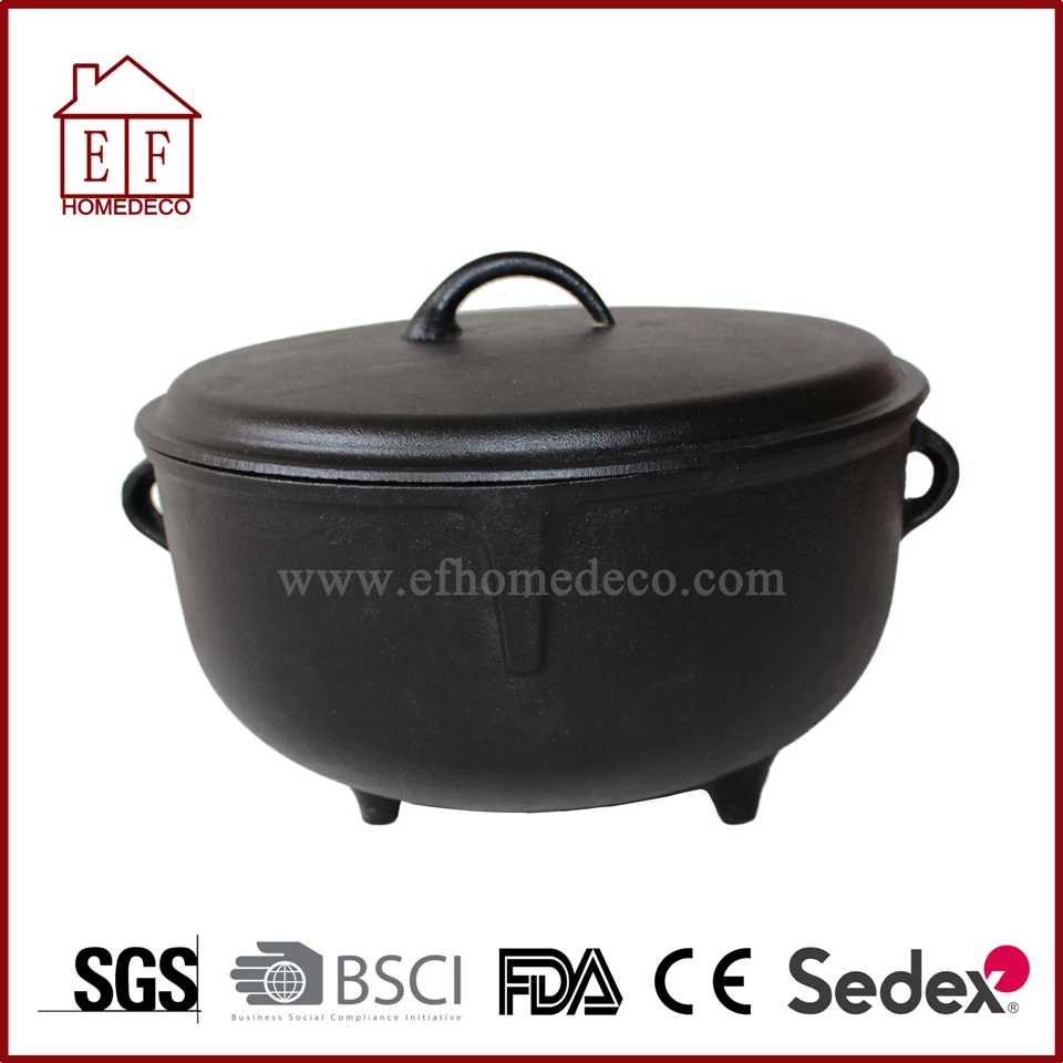 Pre-seasoned Cast Iron Jambalaya Pot 2.5 Gallon