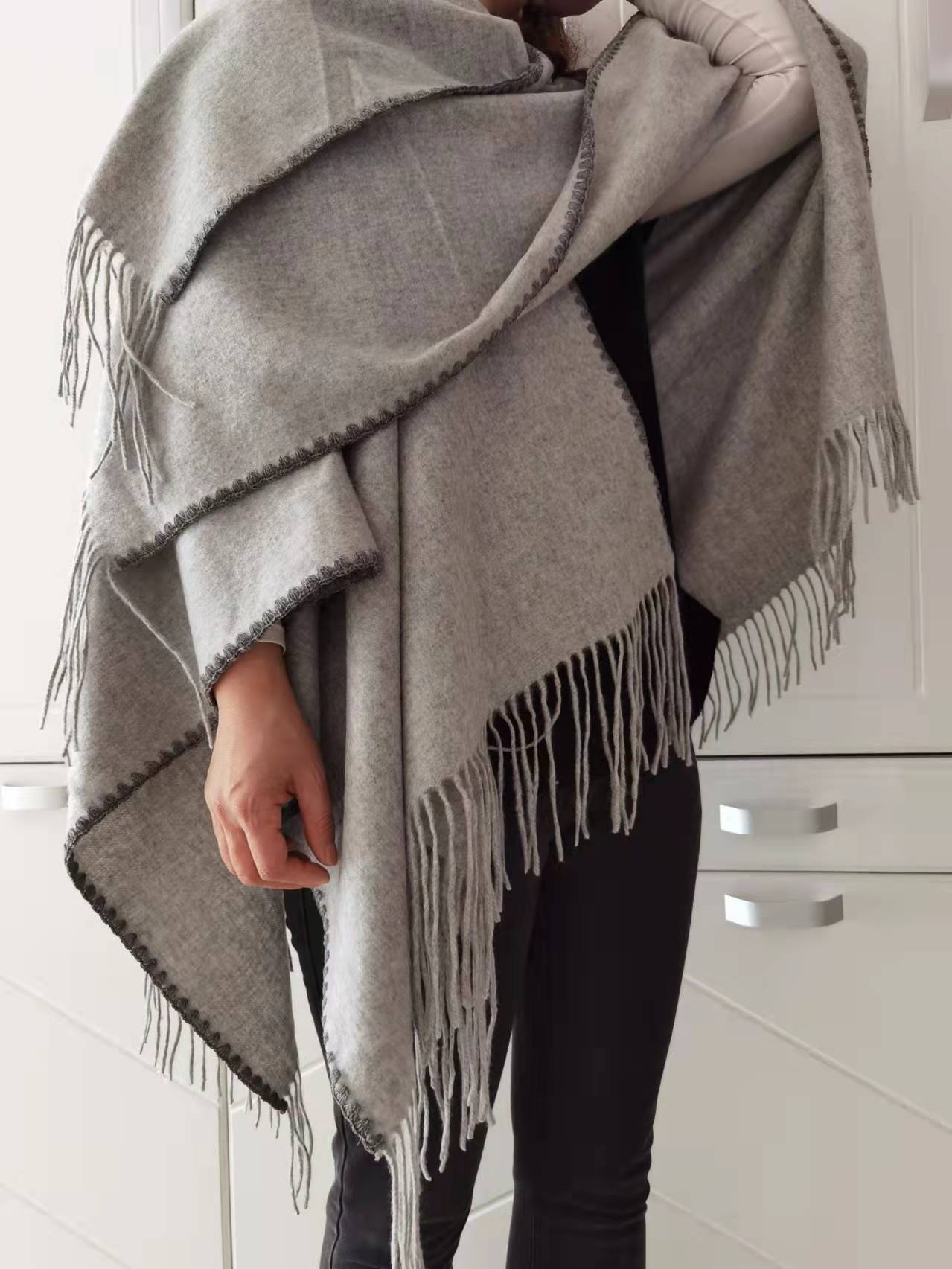 Cashmere Shawl Poncho