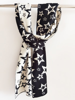 WOOL STARS REVERSIBLE SCARF