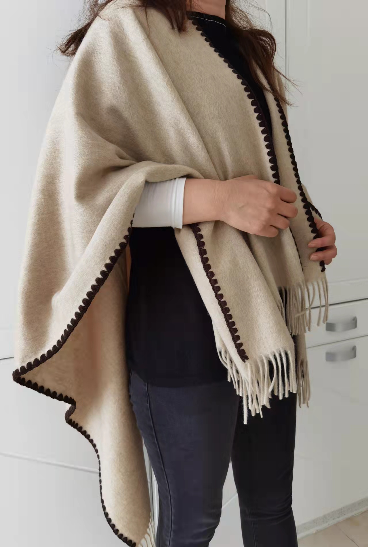 CASHMERE CAPE PONCHO