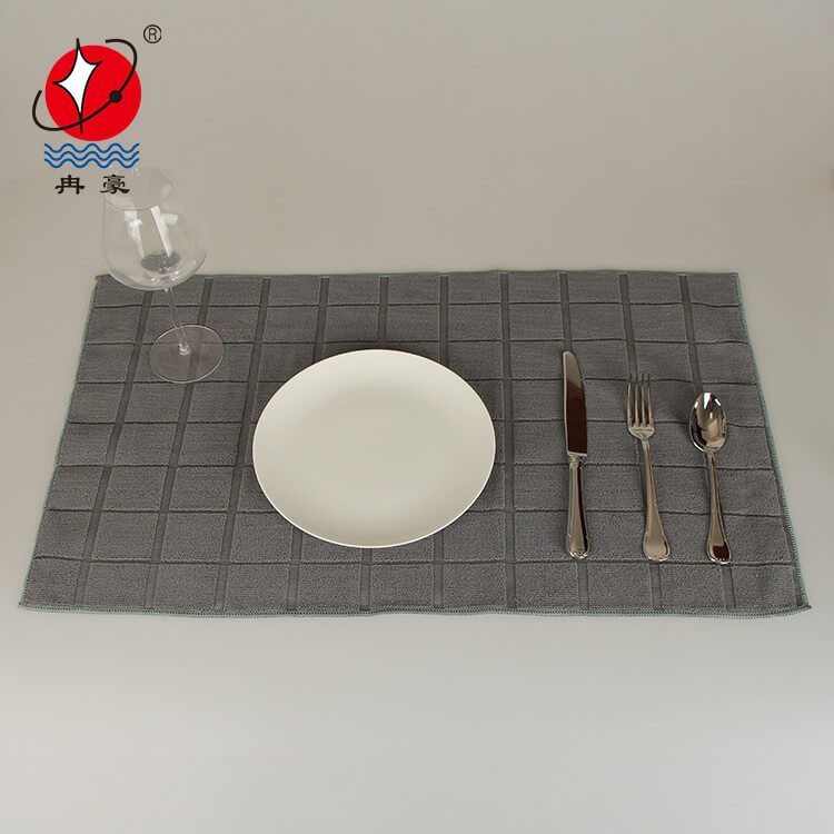 Super Absorbent Jacquard Dish Towel Drying Mat