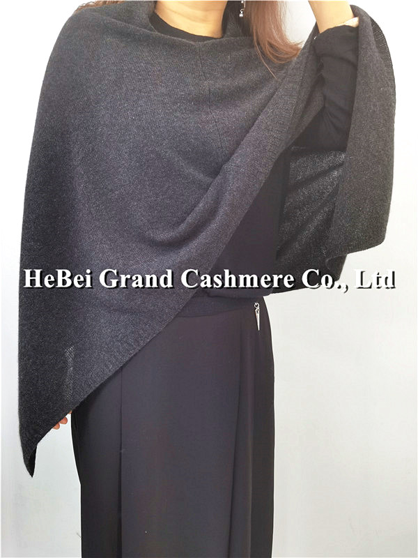 Cashmere knit poncho