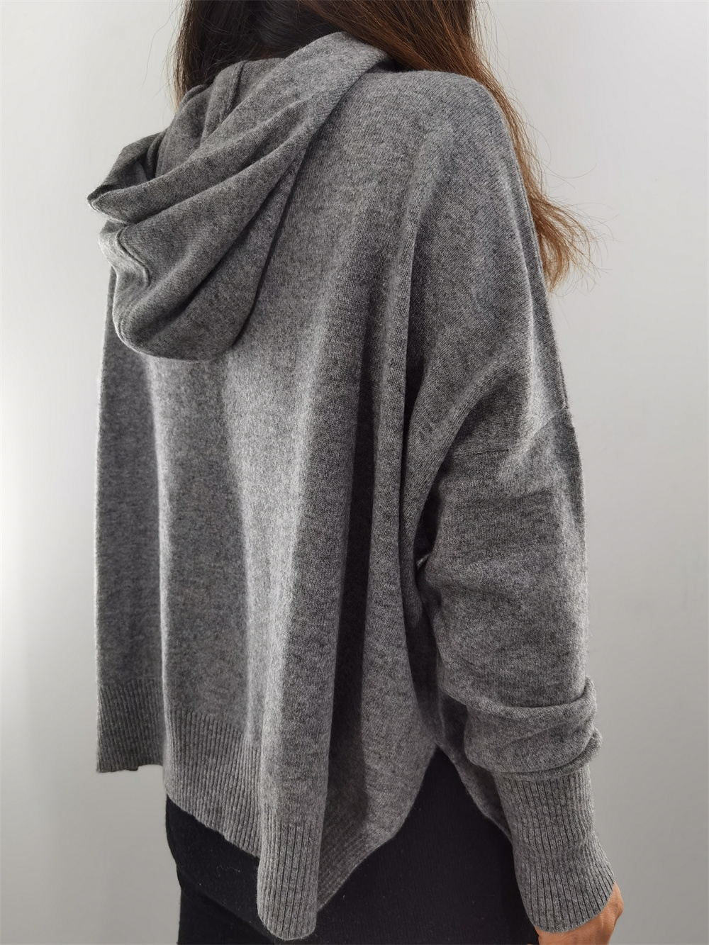 Cashmere hoody sweater